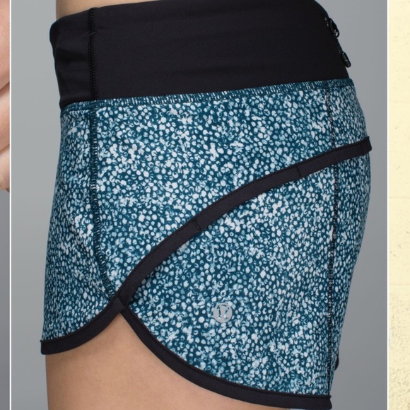 Lululemon Run: Speed Short *4-way Stretch Pebble Print Parfait Pink Alberta Lake - Picture 5 of 15